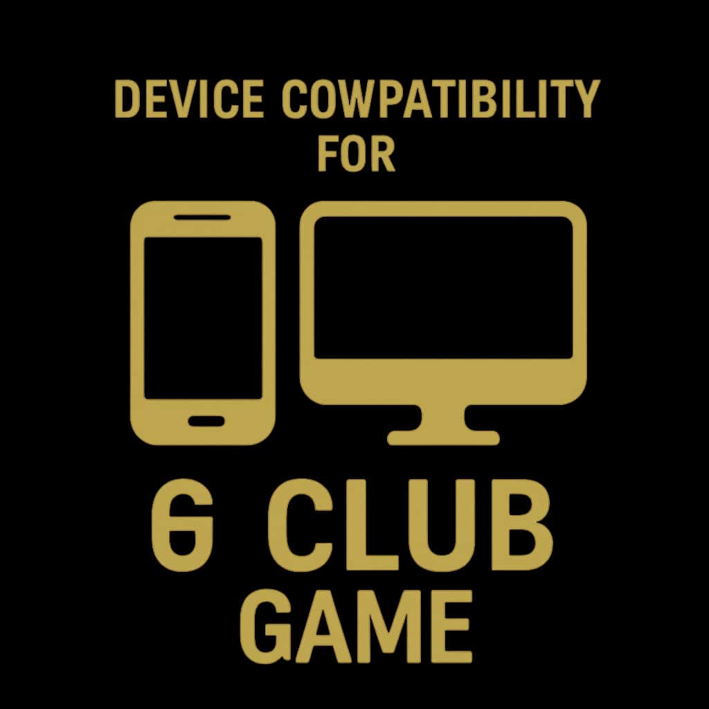 Icon representing device compatibility for 6 Club Game.