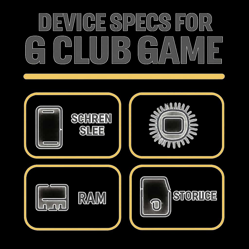 Diagram explaining device compatibility for 6 Club Game.