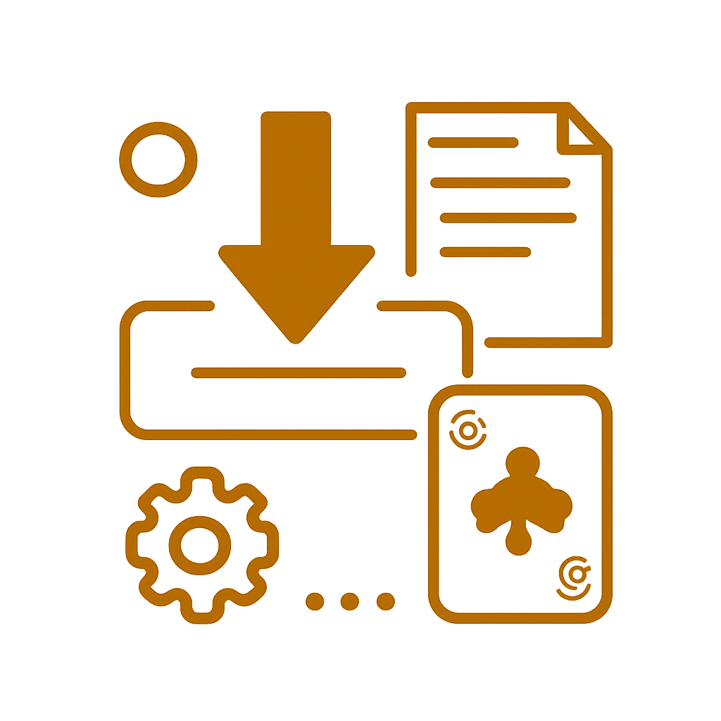 Illustration detailing the installation process for 6 Club Game.
