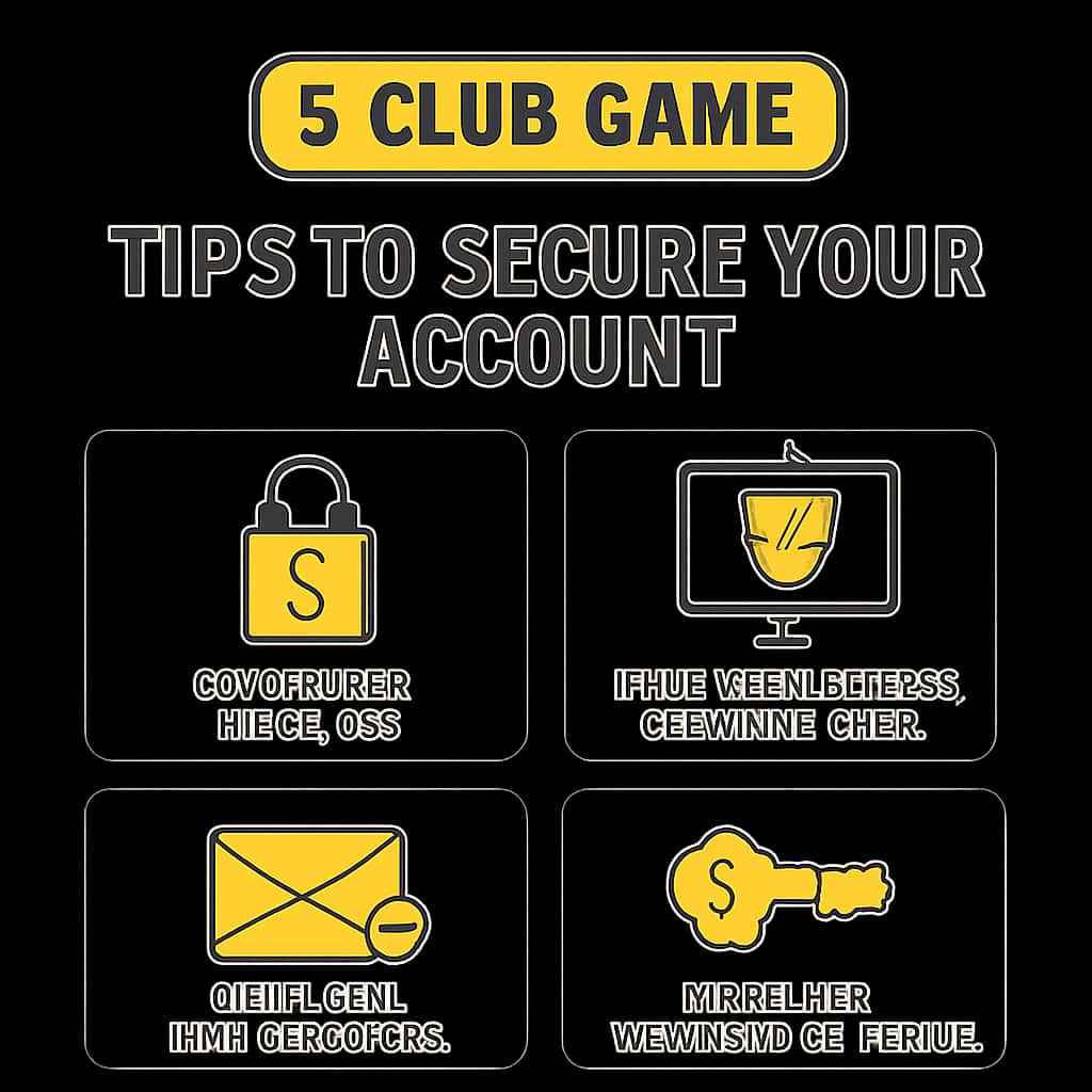 Illustration depicting the security measures for 6 Club Game account.