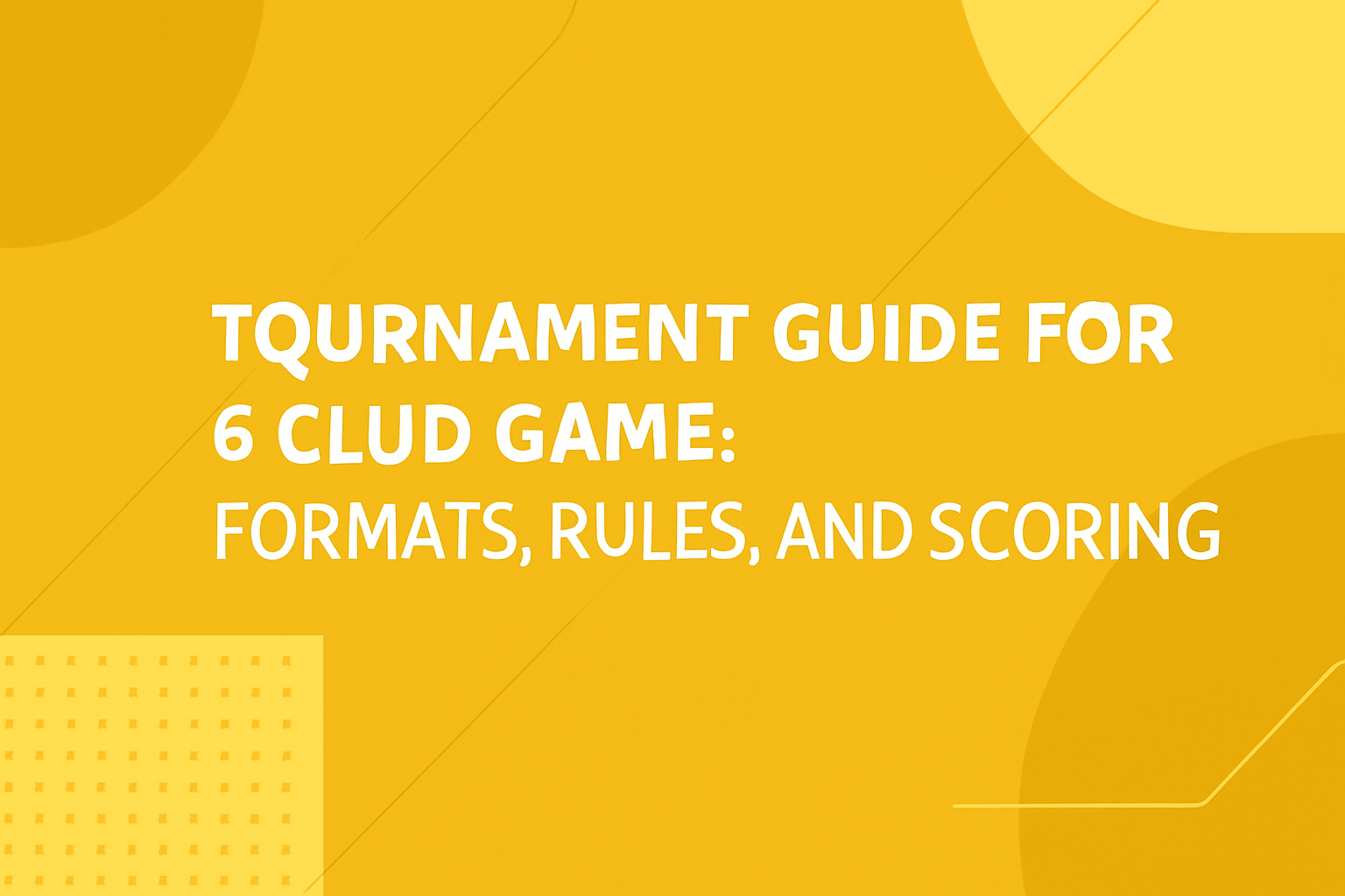 An informational graphic illustrating the features of 6 Club Game.