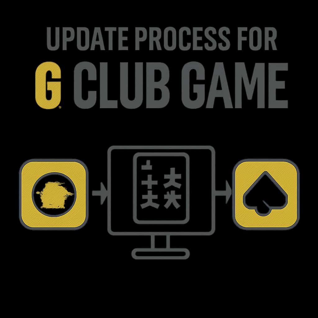 Diagram illustrating the update process for 6 Club Game.