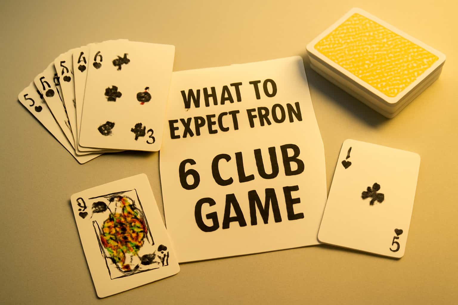 An informative depiction related to the 6 Club Game, showcasing essential details.