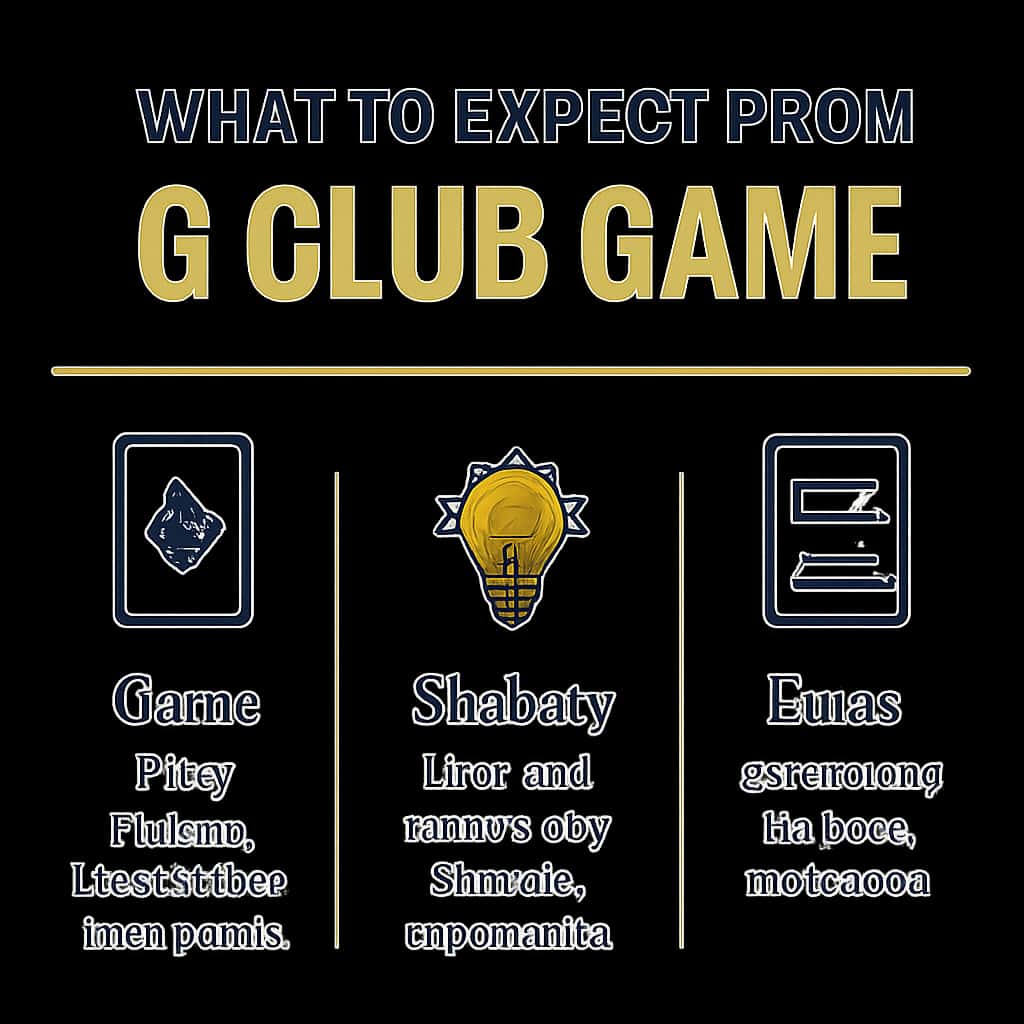 Diagram showcasing features of the 6 Club Game.